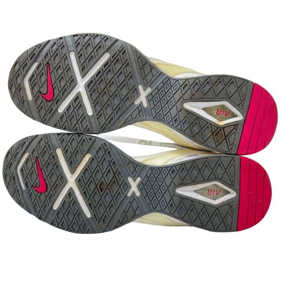 Nike Air Cardio III Running Shoes White Pink Leather Sneakers Womens Size 9.5 - Picture 9 of 11